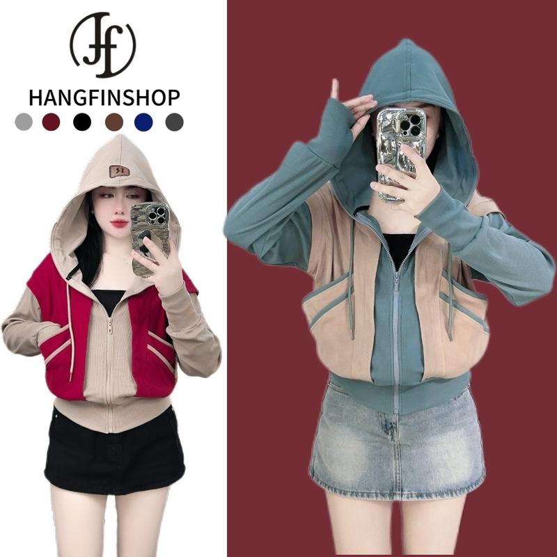  HANGFIN DESIGN | Áo Khoác Gân Mix Mã L3 Phối Tay Túi Sườn Kiểu Mới Chất Vải Dày Dặn Áo Khoác Chống Nắng Fashion By HangFinShop 