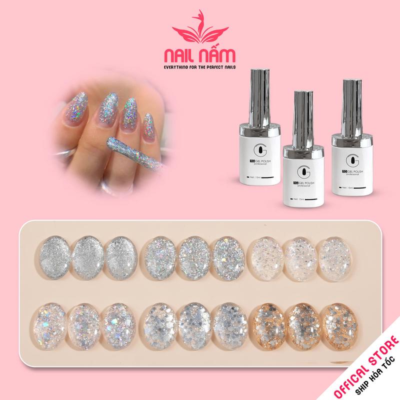 Sơn gel nhũ kim tuyến lẻ siêu sáng hãng TG