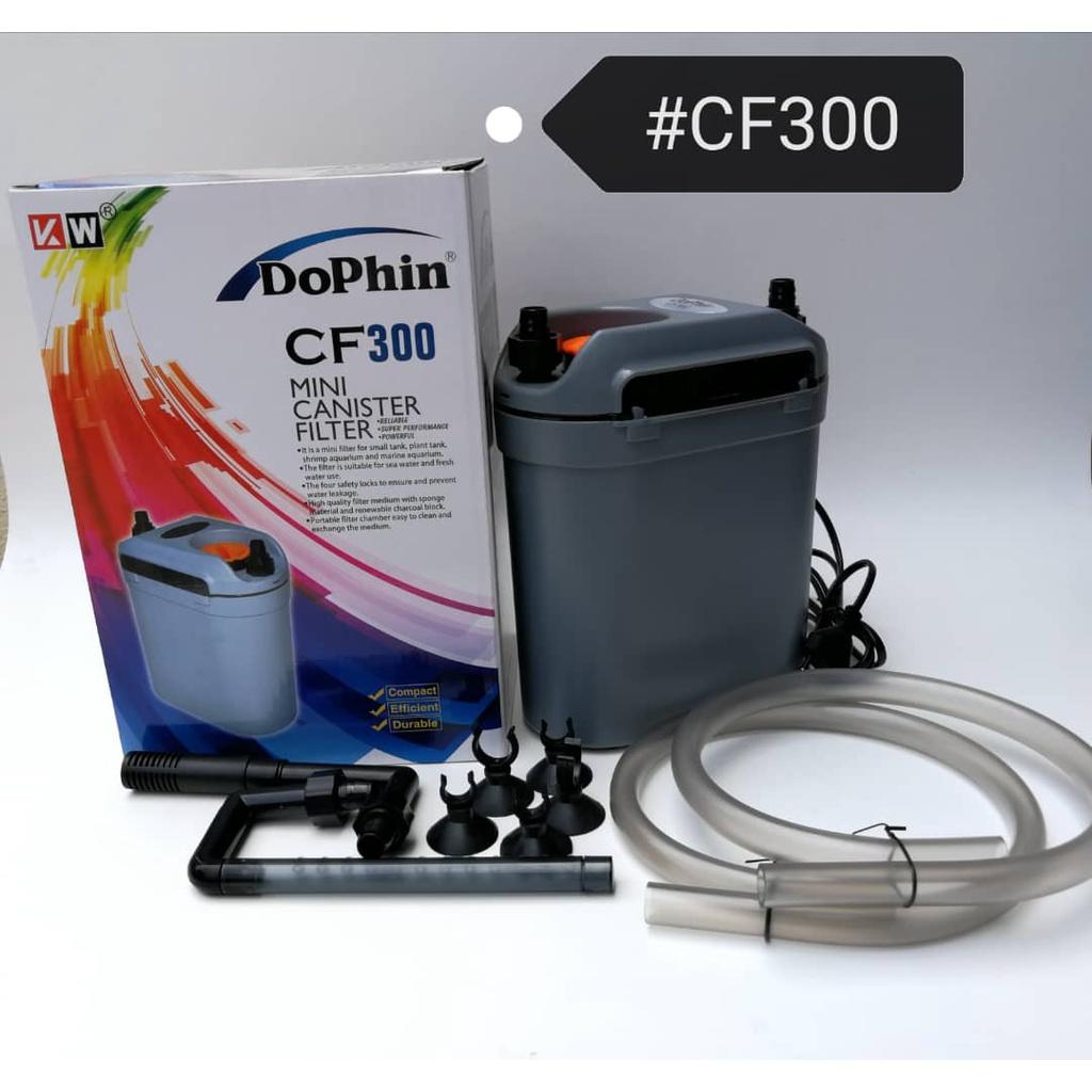 Pump Set Standard CF300 Dophin Mini Canister Filter 410 LH Nano Tank up to 2feet Aquarium Fish [2 feet] 2kaki Akuarium Ikan [2 Kaki]