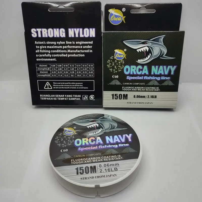 Senar Pancing Orca Navy Flourocarbon 150M 2