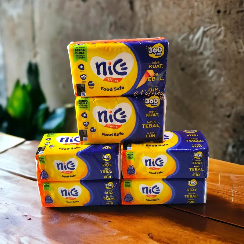 (Paket 8 /10 pcs) New Nice Living Facial Tissue 2ply 360 Helai Tisu Wajah Tisu Kering 5