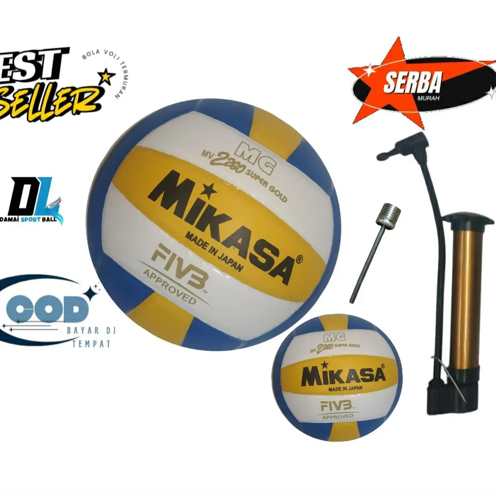 Bola voli mg supergold voly terberu volley Volly Ball Outdoor dalam & luar ruangan supergold pressl volley ball