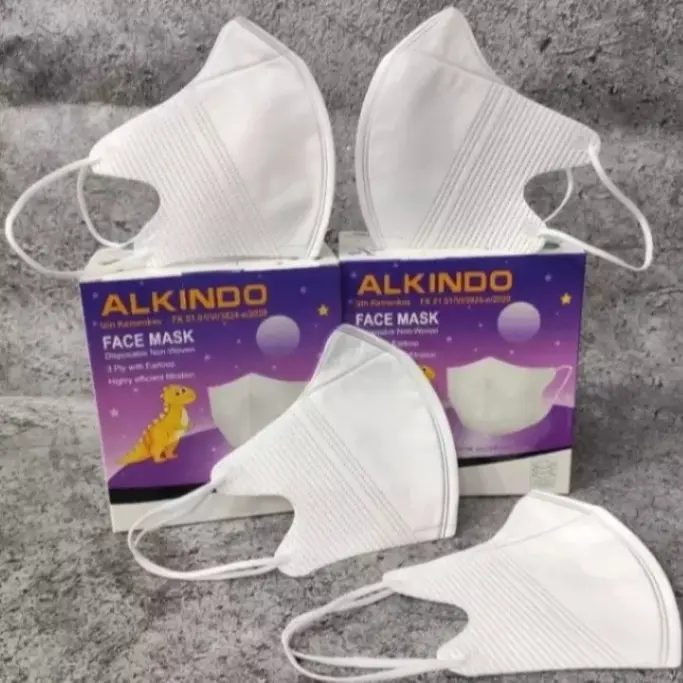 1 Box Isi 50 Pcs Masker Duckbill Anak Hitam Putih / Duckbill Anak Hitam Putih 10 Pcs,20 Pcs dan 50 Pcs Cewek 3