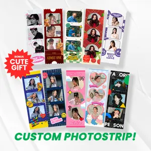 CUSTOM CETAK PHOTOSTRIP FOTO SEMAU KAMU - MINIMAL ORDER 3 FOTO