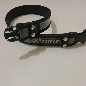 kopel satpam tectikal terbaru,kopel security  logo embos gold, Kulit sintetis