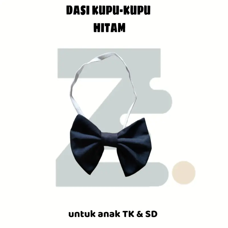 DASI KUPU-KUPU ANAK WARNA HITAM / DASI KUPU-KUPU / DASI KUPU HITAM 0