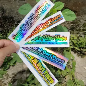 Stiker Inama Al Yusri Yusro Hologram dengan Desain Khusus dan Tulisan Spesifik Paper