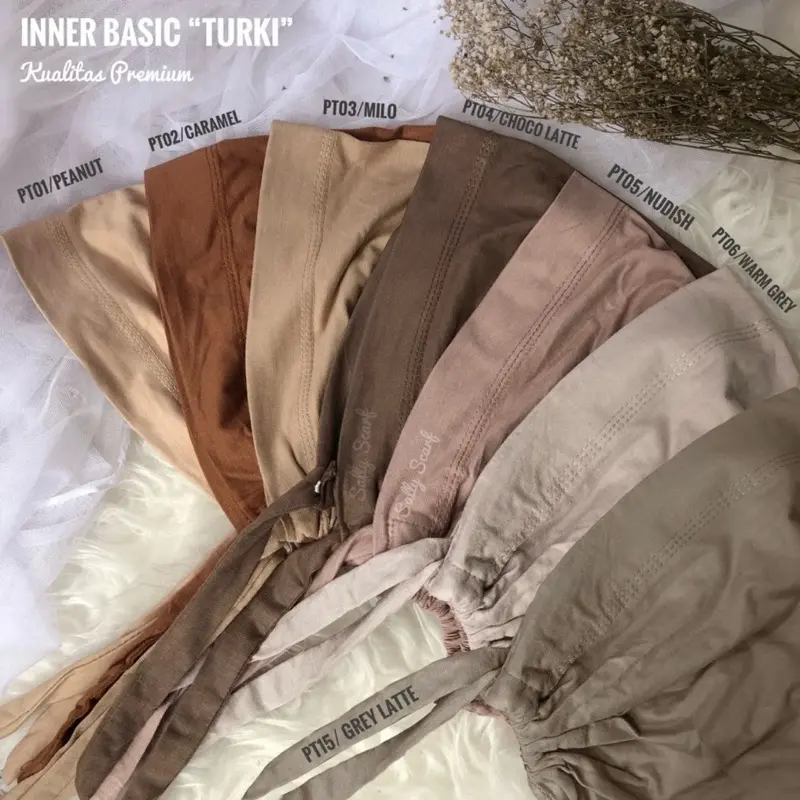 Ciput Arab Tali Kaos RAYON Inner Hijab Premium untuk Wanita 0