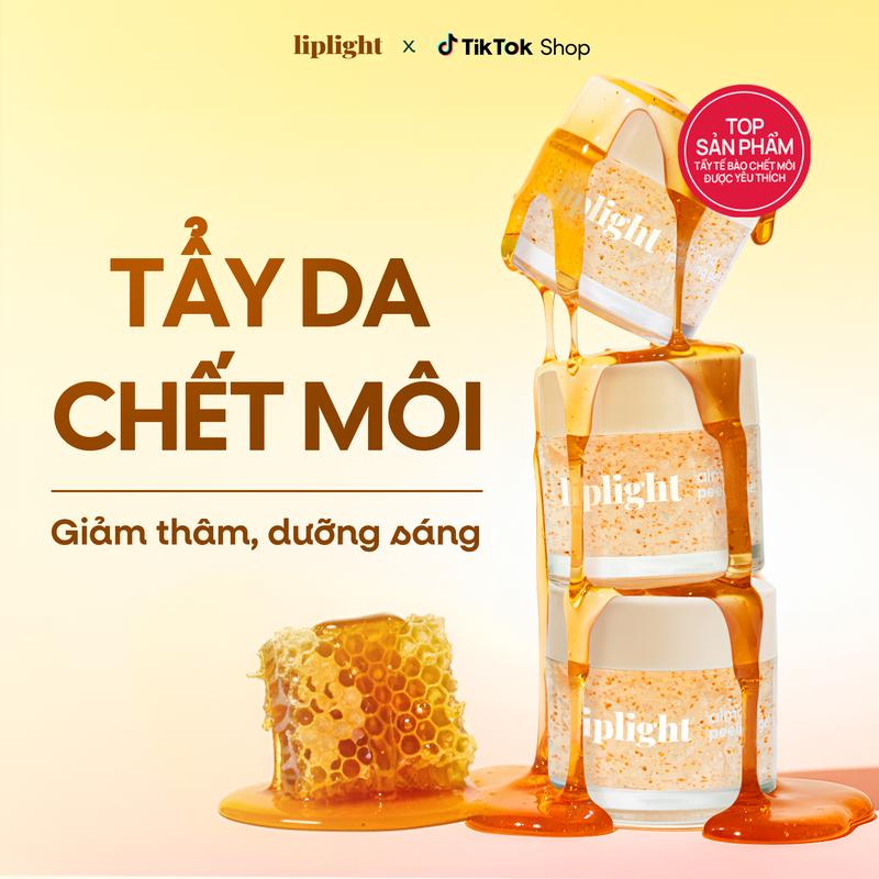  liplight Gel tẩy tế bào chết môi dành cho môi sần thâm sẫm màu Vanilla Kiss peeling gel 25G Cosmetic  PHIÊN BẢN MỚI  