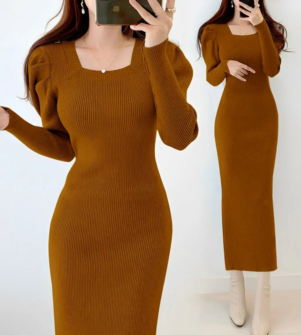 GFS Dress Rajut Hebe Ld 90 - 100 cm P 110 cm B 300 gr Cotton Polyester #4416