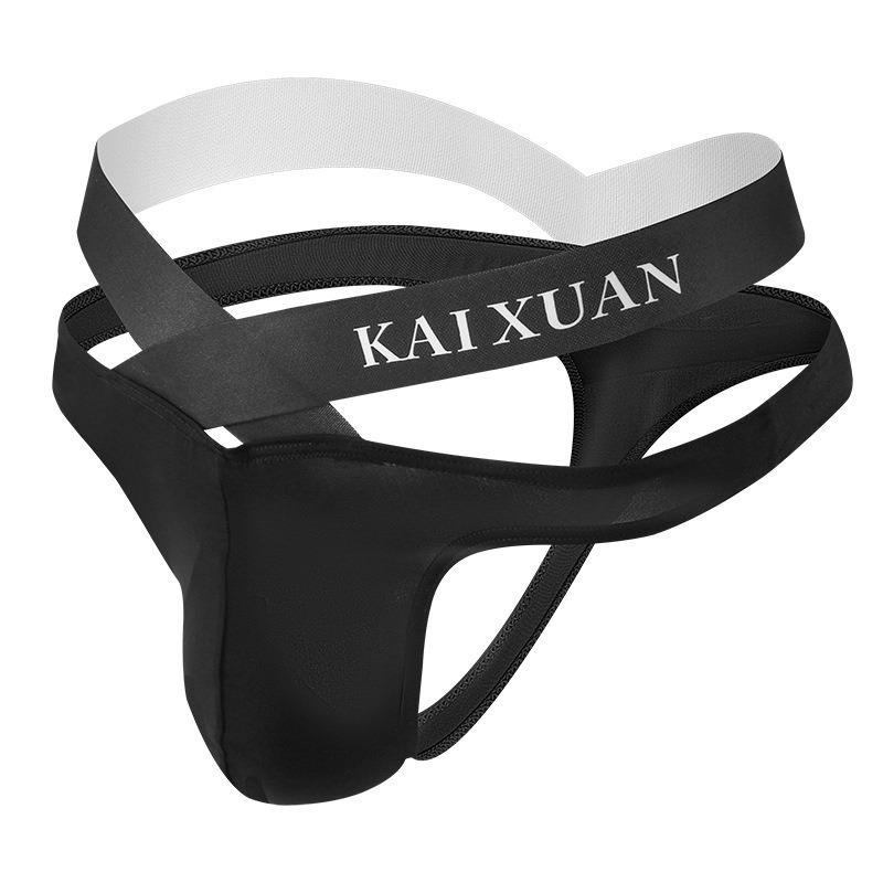 Quần Lót Lụa Băng Cho Nam Đồ Lót Không Đường May Lưng Chữ T Dây G Jockstrap