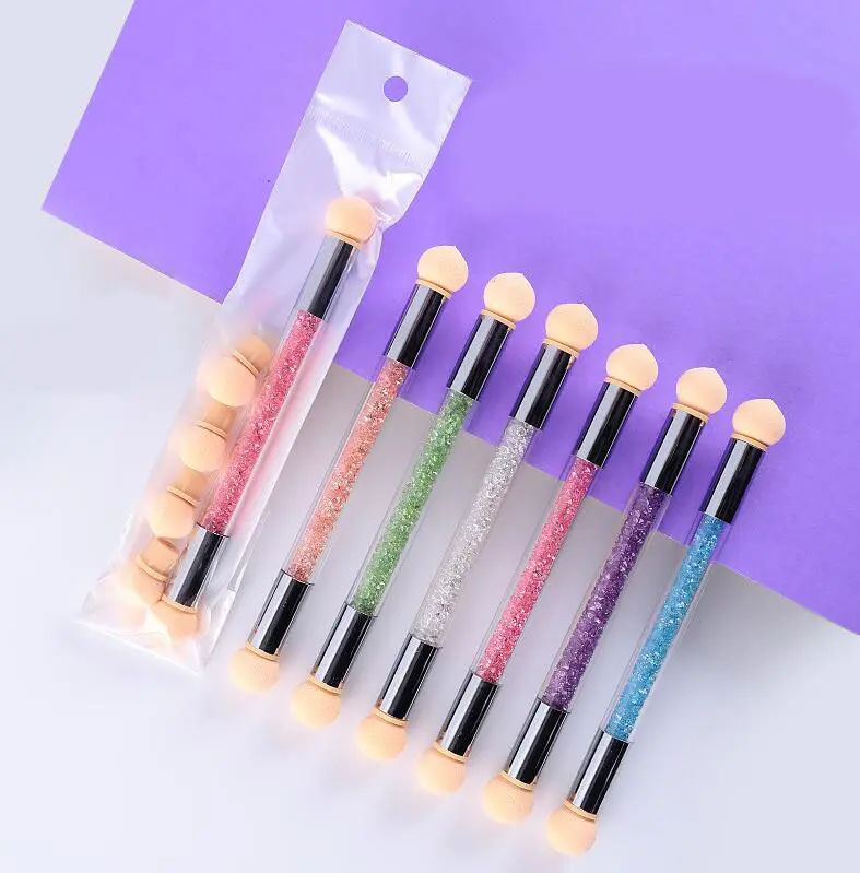 Nail art dual head sponge pen set, gradient blending pen, nail art tools, gradient pen, dot color pen, poking pen