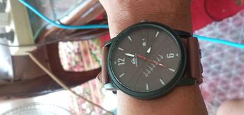 Product Review of Jam Tangan Pria dari Kulit Sapi Asli Anti Air Watches Hitam Coklat from C**a k**n 1
