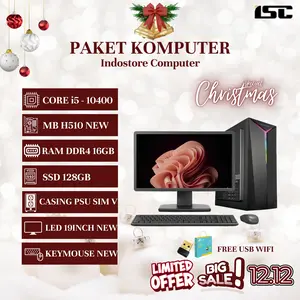 PC Rakitan Core i5-10400 RAM 16GB SSD 128GB Garansi 1 Tahun