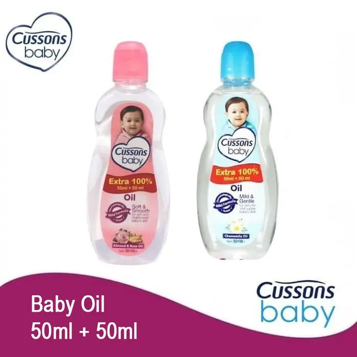 CUSSONS BABY OIL 50ML+ 50ML