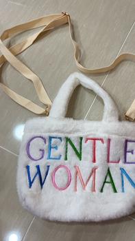 Product Review of Large Capacity Shoulder Bags Stylish Plush Letter Painted Messenger Bag Tote Bags for Birthday Gifts from l**5 1