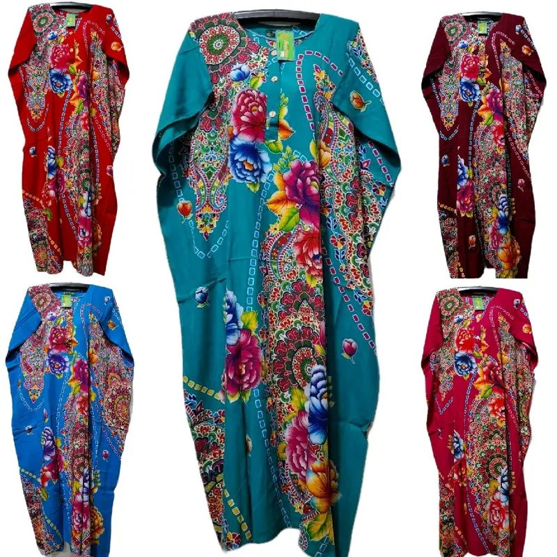 LONGDRES BATIK KALONG KANCING KENCANA UNGU LABEL BIRU DAN HIAJU 3