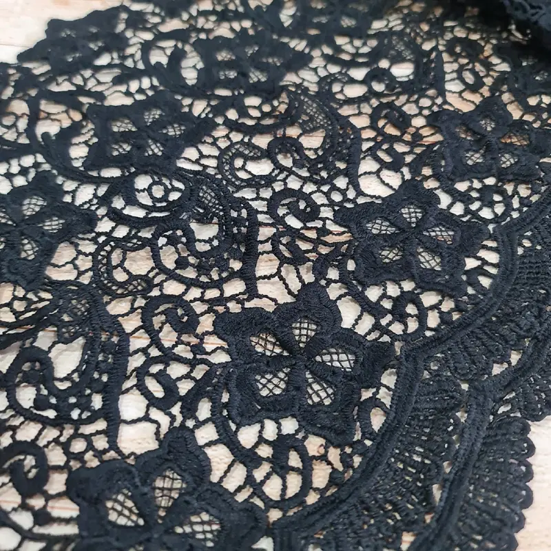 Renda Ziper Timbul Bordir,Renda gyper Mewah Harga per 1 meter 2