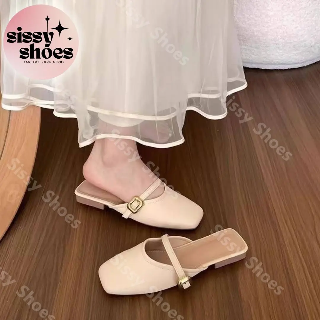 Sissy French Half Slippers for Women's Outwear - Soft Rubber Shoes for Summer 2025 - Girl, Footwear