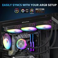 Gambar CPU COOLER DARKFLASH AQUAGLOW DG360 ARGB - 360mm AIO Liquid Cooler dari Techno Computer Bali Kota Denpasar 2 Tokopedia
