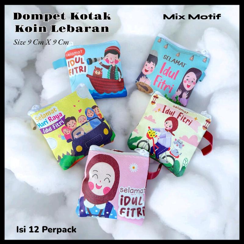 Dompet Koin Lebaran Mix Motif CCI Printing Tebal Dapat 12 pcs - Wanita 2
