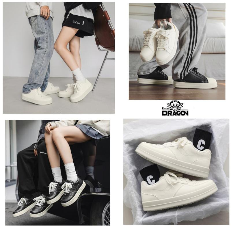 (XẢ KHO) Giày sneaker thể thao nam nữ Enter Dragon Top Party S ( Vân rồng 3D dập nổi toàn bộ giày )