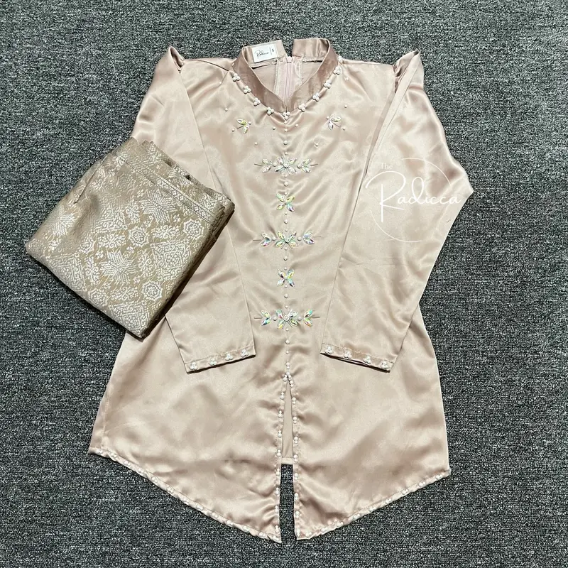 Alana One Set Baju Kurung Melayu Rok Songket dan Satin Ofc The Radicca 6
