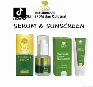 Brightening Serum dosting dan Sunscreen NLS Skincare BPOM dan Original aman bumil dan busui