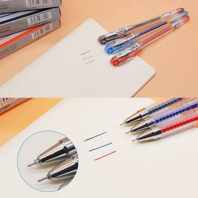12pcs/box 0.5mm Sign Pens Student Writing BallPen Office Black Neutral ...