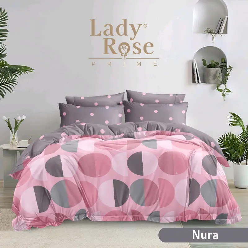 bed cover king lady rose 180x200 tinggi 30 cm new motif lembut dan tidak luntur / bedcover ladyrose queen 160x200 t30 0
