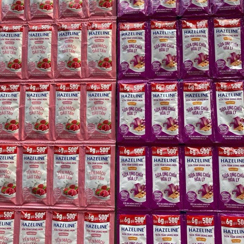  Combo 120 gói  10 dây  sữa tắm hazeline đủ mùi 