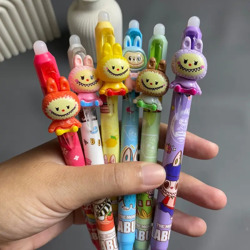 Pulpen Erasable Gel Motif Labubu Stationery Bisa di Hapus 0