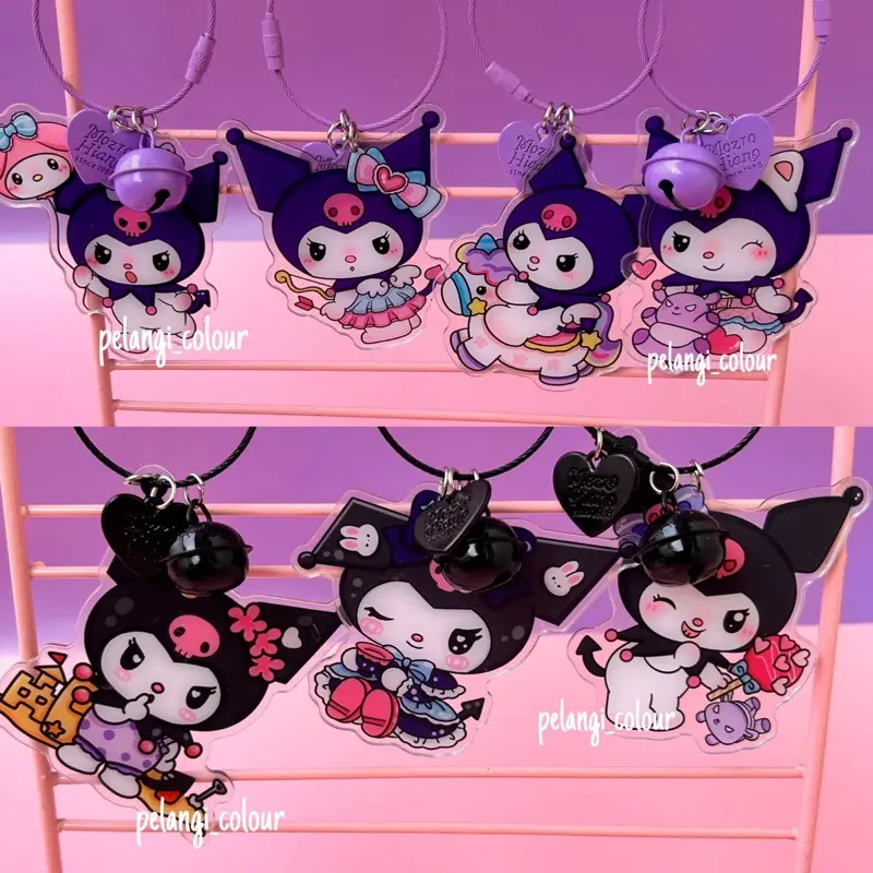 Gantungan kunci akrilik kuromi / Gantungan kunci kuromi / Gantungan tas kuromi