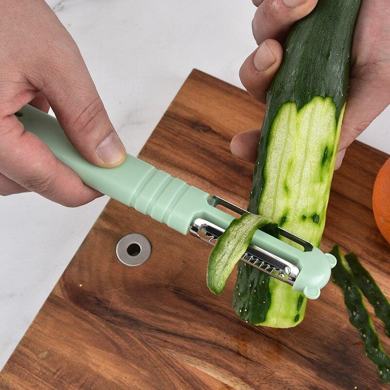 3 In 1 402 Stainless Steel Multi functional Peeler Home Skin-peeler Fruit Apple Potato Scraper Peeler Grater Kitchen 1