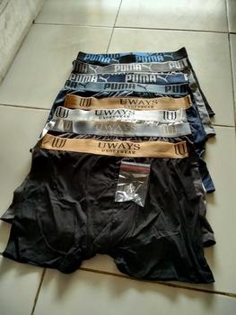 Product Review of (BELI SATU DAPAT 8 HELAI) Boxer Celana Dalam Pria Sport Obral Karet Gold KATUN SPANDEX PREMIUM Campur Meirek dan Warna MAN PRIA REMAJA DAN DEWASA cod from m**i p**n 1