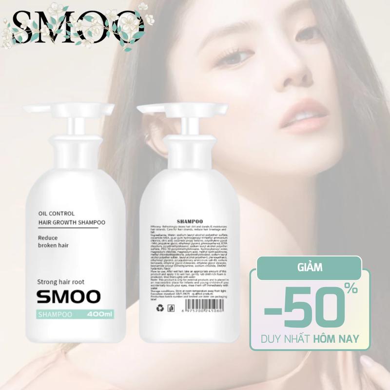 Dầu Gội Đầu SMOO cung cấp Vitamin và Khoáng Chất cho tóc giúp giảm thiểu gãy rụng hỗ trợ mọc tóc hạn chế dầu nhờn mang lại sự suông mượt bồng bềnh cho tóc nữ Women Shampoo
