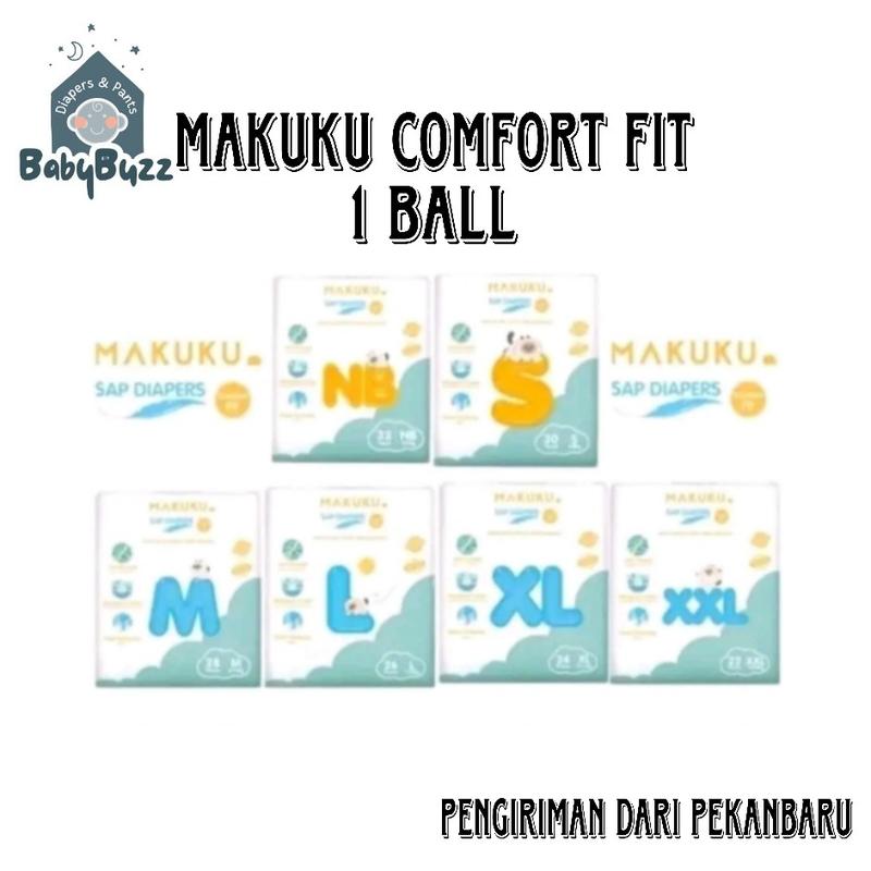 Product Introduction of Promo Murah Pempers Pekanbaru Riau Makuku Comfort fit 1 Ball Popok Bayi 7