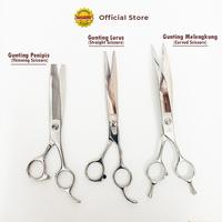 Gambar Gunting Lurus 9 inch | Gunting Grooming Anti Karat | Pet Straight Scissors for Grooming dari Octagon Pet Indonesia Kota Surabaya 5 Tokopedia