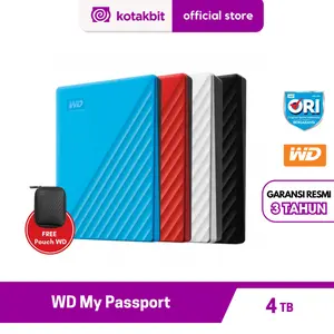 WD My Passport New 4TB HDD HD Hardisk Harddisk External Eksternal 2.5