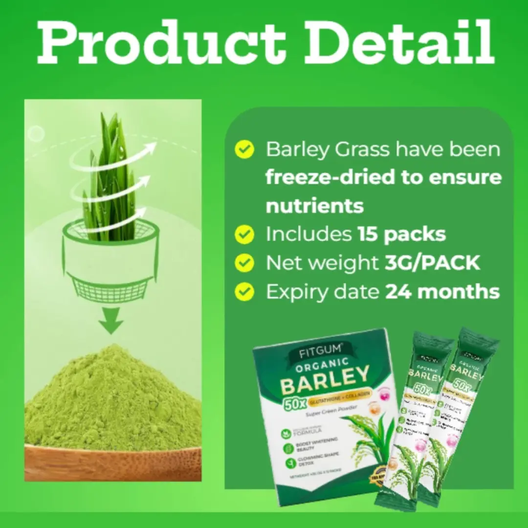 fitgum organic barley 50x glutathione Best Sellers Bundle