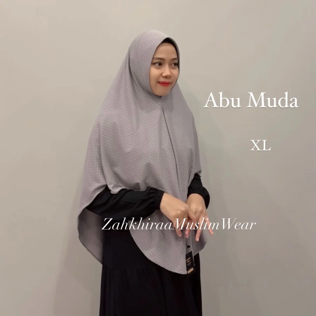 Kerudung Bergo Instan Maryam Oval Ori Zahkhiraa - Muslim Jersey Embos Jilbab Lembut Nyaman Panjang Syari