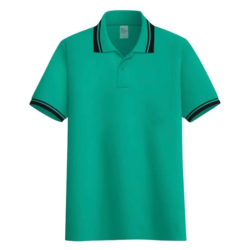 Noveli wear - Kaos polo shirt polos Navy Blue kerah stripe | kaos kerah seragam pria lengan pendek 3