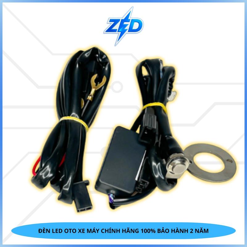 Bộ Mạch Auto Passing V2 PRO Kèm Công Tắc Nhấn Nhả Inox - Mạch Đá Đèn Cho Đèn Trợ Sáng 2 Màu M40,M30,M20,M10, F32X, D1,D2,S20,... - Phụ Kiện Phụ Tùng Xe Máy