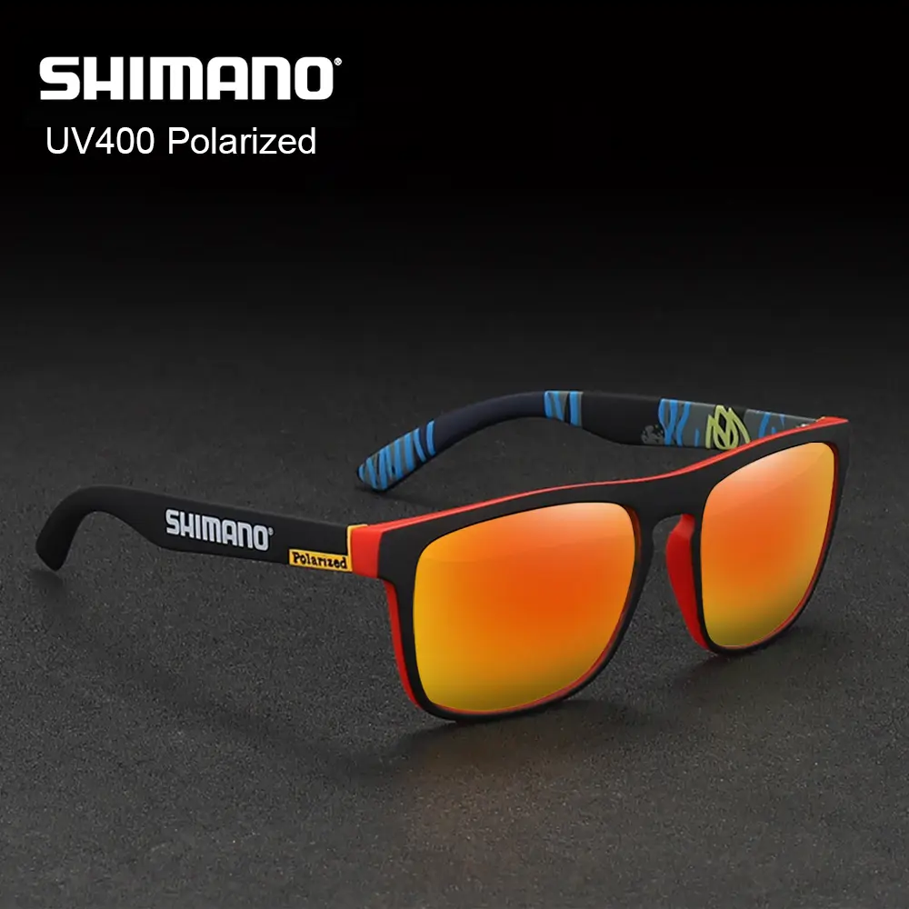 Shimano - แว่นกันแดดโพลาไรซ์ UV400 คลาสสิกสำหรับผู้ชายและผู้หญิง แว่นตาตกปลา ขับรถ ปั่นจักรยาน วิ่ง เดินป่า กีฬา แว่นกันแดด