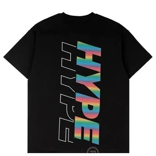 HYPE trendy brand street casual new fashionable pure cotton American short sleeved T-shirt