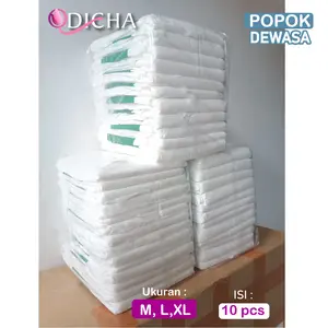 Popok Dewasa Type Perekat Isi 10 Pcs Murah & Berkualitas Rekomendasi Pempes untuk Lansia Tipe Perekat Ukuran M L XL