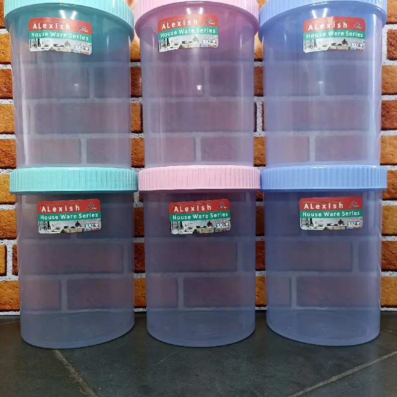 (6pcs)toples MIURA plastik toples kue lebaran toples cemilan ALexish 2kg 2