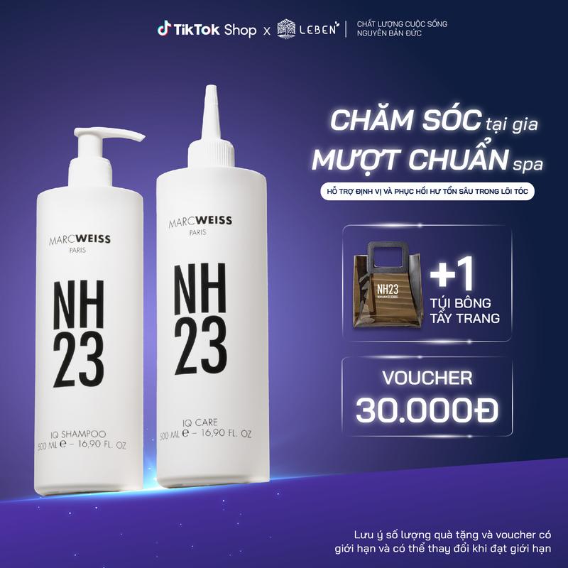 Bộ Dầu gội và Nước Thần Treatment NH23 IQ REPAIR KIT Hỗ Trợ Phục hồi tóc hư tổn Từ Đức