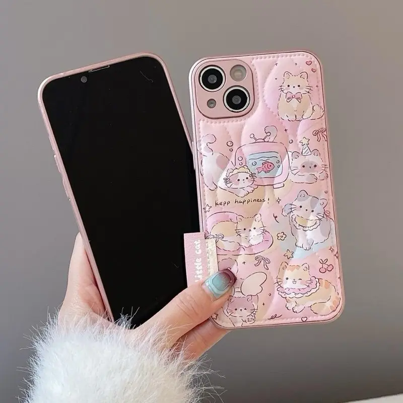 JELLOCASE Playful Kitten Pink Protective Case Full Premium Case for 11-16 Pro Max 0