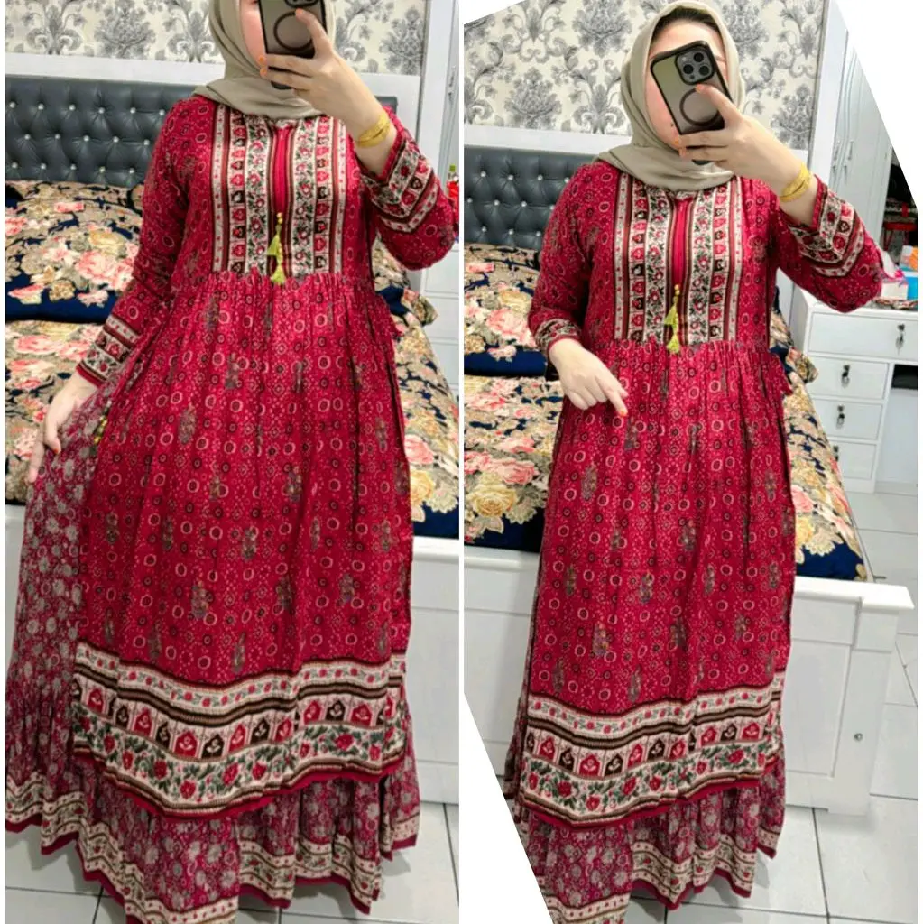 PROMO Gamis hindi lidah maharani lidah